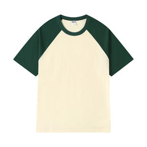 Camiseta de Béisbol de Algodón <span class=keywords><strong>para</strong></span> Hombre con Logotipo Personalizado, Bordado, Estampado en Caliente, Manga Corta, Cuello Redondo, Estilo Casual, Raglán - Product Image 4