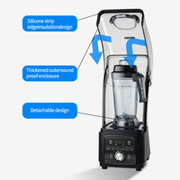 Blender commercial haute performance 2,5 L, machine à briser les murs, meilleur mixeur pour jus, smoothies, mixeur pour fruits