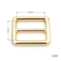 Desain Kawat Bulat Berkualitas Tinggi, Gesper Cincin Persegi 25.4mm, Perlengkapan Logam Seng untuk Tas Tangan, Tas, Kerajinan DIY
