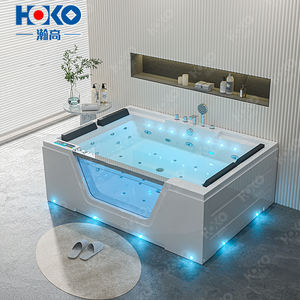 Weiße Acryl Hydromassage-<span class=keywords><strong>Whirlpool</strong></span>-Badewanne mit Luftmassage für Hotel-Badezimmer-Suiten für 4 Personen Badewannen & Whirlpools - Product Image 1