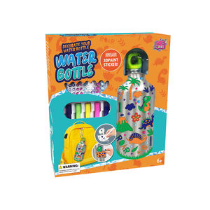 Regalo creativo para niños DIY arte y artesanía dibujo Doodle juguete DIY dinosaurio pegatina Graffiti botella de agua pintura Juguetes - Product Image 3