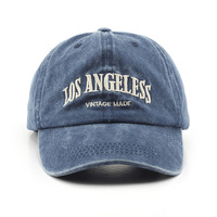 Gorra de Béisbol Unisex de 6 Paneles Ajustable con Letra Bordada Lavada