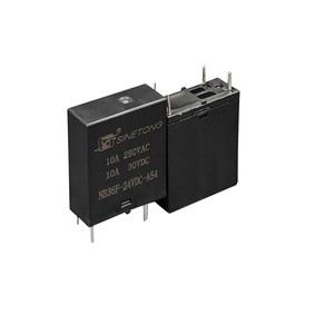 NB36F-24VDC SINETONG 10A 0.45W relais de puissance petit Miniature 4Pin SPST relais généraux haute Performance normalement ouvert scellé - Product Image 5