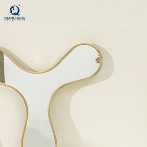 QIANCHENG Acero Inoxidable Spiegel Sets Mini <span class=keywords><strong>Espejo</strong></span> pequeño Sala de estar Espejos Pared Decoración interior Miroir Meuble Espejos - Product Image 4