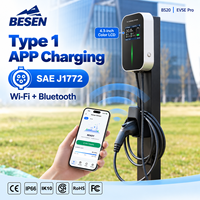 BESEN 7kW SMART APP EV CHARGEUR 32A STATIONS DE RECHARGE DE VOITURE ÉLECTRIQUE collocation avec câble de charge