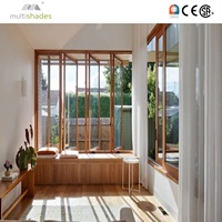 Fenêtre pliante architecturale en aluminium multicolores avec homologation CE et isolation thermique avancée