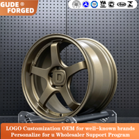 Ruedas Forjadas GUDE Compatibles con TE37 JDM, 15, 16, 17, 18, 19, 20, 21, 22 Pulgadas, 7-12J, Patrón Multibolts, Ajuste Personalizado 4x100 5x114.3
