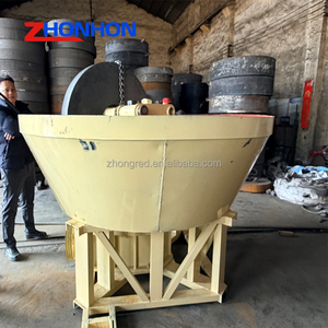 Mejor <span class=keywords><strong>Precio</strong></span> 1000 1100 Equipo Pequeño para Minería de Oro Molino de Ruedas Máquina de Molienda de Doble Rueda - Product Image 3
