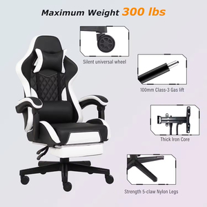 <span class=keywords><strong>Chaise</strong></span> <span class=keywords><strong>de</strong></span> jeu avec dossier en mousse à mémoire <span class=keywords><strong>de</strong></span> <span class=keywords><strong>forme</strong></span>, contours adaptés à la <span class=keywords><strong>forme</strong></span> du corps, chaises <span class=keywords><strong>de</strong></span> <span class=keywords><strong>bureau</strong></span> personnalisées pour l'e-sport, vente en gros - Product Image 2