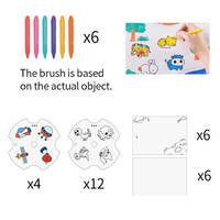 Tableau de dessin à projection LED MILI pour enfants, jouet éducatif portable, projecteur de croquis, jouet d'apprentissage artistique pour les tout-petits