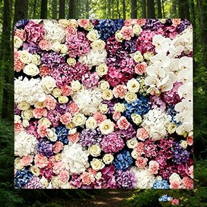 Fondo de pared de rosas de lujo para recepciones de bodas de alta gama y decoración de banquetes formales - Product Image 5