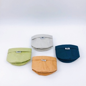North European Reuse Bread Baskets <strong>Large</strong> Capacity Washable Kraft Paper Storage Bags Green Plant Creative Personality <strong>Flowerpot</strong> - Product Image 3