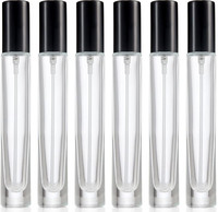 10 ml Toner Bouteille Cylindre Forme Recharge Bouteille De Parfum Emballage Lotion Bouteille Échantillon Flacons En Verre Minces
