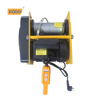Petit treuil électrique vertical capacité 100kg/1T/2T nouveau palan à moteur à vis sans fin en acier tonne traction rapide traction remorquage chaîne élingue