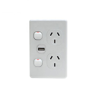 Bộ Sạc <span class=keywords><strong>USB</strong></span> SAA10A Tiê<span class=keywords><strong>u</strong></span> Chuẩn Úc Thương Hiệ<span class=keywords><strong>u</strong></span> Theo Yê<span class=keywords><strong>u</strong></span> Cầ<span class=keywords><strong>u</strong></span> Công Tắc Ổ Cắm Điện Gắn Tường Hai Điểm - Product Image 3