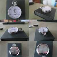 Stopwatch Mekanik Analog Murah Model Swiss Diamond dengan Penunjuk Waktu 30 30' 10 1/10 untuk Balap Kuda Klasik Vintage