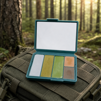 Palette de peinture camouflage pour le visage, 5 couleurs, crème de peinture corporelle camouflage avec étui miroir pour Halloween, cosplay, fête, maquillage de scène