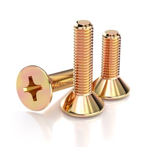 Vis à tête fraisée Phillips en acier au carbone zingué M2 M3 M4 M5 M6 M8 DIN965 pour la fixation d'équipements mécaniques - Product Image 4