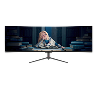 Écran incurvé ultra-large 49 pouces 4K 5K 144Hz 165Hz LCD OLED PC moniteur d'ordinateur moniteurs de jeu vente en gros