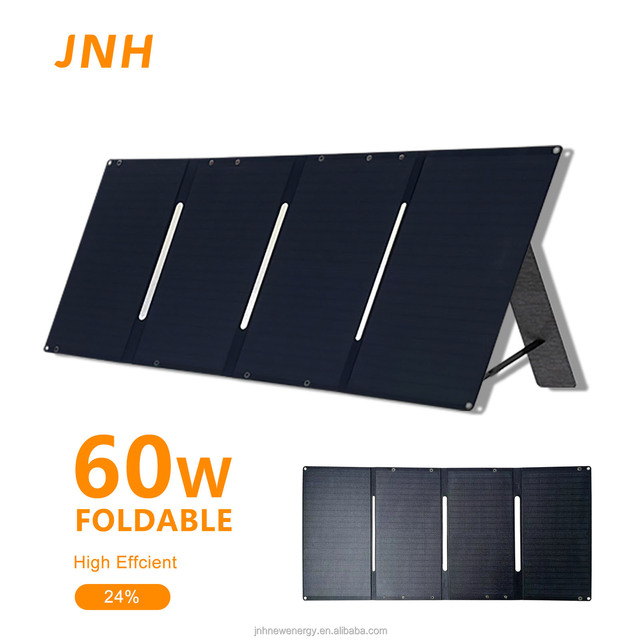 Foldable Solar Panel ETFE Monocrystalline 60W Portable Small Size IP67 Waterproof Solar for Outdoor Activities with USB Charger