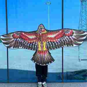 Cometa Plana I-0332, Cometa de Águila, Cometas de Pájaro Volador para Niños, Juguete de Tela para Exteriores, Jardín, Regalo para Niños - Product Image 6