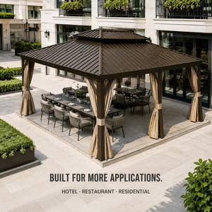 Pérgola Motorizada Diseñada para Proyectos de Patio y Jardín al Aire Libre con Control de Techo Motorizado y Opciones de Acabado Personalizadas - Product Image 5