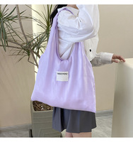 Nouvelle conception de niche coréenne paillettes environnementales lumière double organza sac à bandoulière décontracté simple couleur unie sac de gilet de trajet