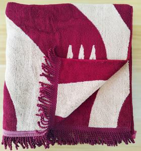 SHIQI <strong>Oversized</strong> Heavy Weight Woven Jacquard <strong>Beach</strong> <strong>Towels</strong> 100% Cotton Highly Absorbent Bath <strong>Beach</strong> <strong>Towel</strong> - Product Image 3