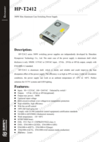 Alimentation à découpage 300W 24Vdc/12.5A 90-264Vac UL508 CE, boîtier fin en aluminium pour applications robotiques et machines CNC Hynapower HP-T2412