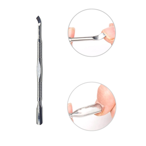 Double Ended Nail Pusher and Straight <b>Edge</b> <b>Cutter</b> 100% Stainless Steel Cuticle Cleaning Tool - Product Image 6