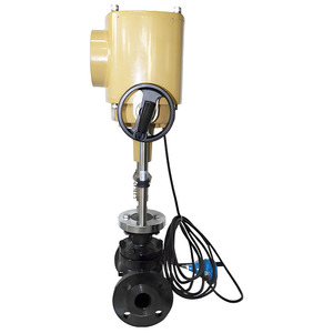 Vanne de régulation électrique ZDLP-16C/P à siège unique pour contrôle de température en pipeline, signal de courant analogique pour températures moyennes - Product Image 3