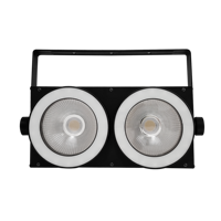 Promotion : Projecteur LED Blinder C0B 2*100W R-2 Blanc Froid + Blanc Chaud + 2*36*0.5W RGB 3-en-1 DMX512 pour Scène, DJ, Club, Fête