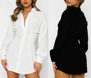 Blusa <span class=keywords><strong>de</strong></span> punto transpirable <span class=keywords><strong>de</strong></span> <span class=keywords><strong>manga</strong></span> <span class=keywords><strong>larga</strong></span> con cuello mandarín, estilo casual y suelto, color nude, con botones, <span class=keywords><strong>para</strong></span> mujer, venta al por mayor <span class=keywords><strong>para</strong></span> chicas. - Product Image 1
