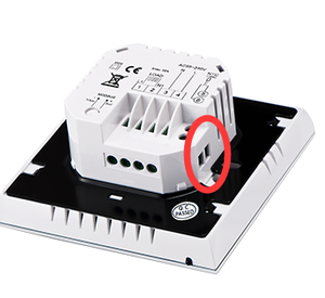 Termostato touchscreen WIFI bianco o nero per impianto di riscaldamento a pavimento - Product Image 5