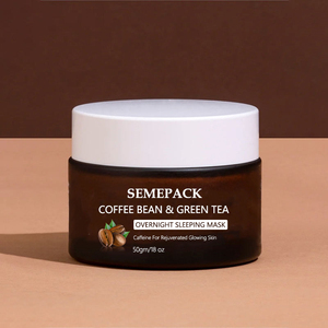 Cao cấp 15 30 50 80 100 ml rõ ràng màu xanh kem container tùy chỉnh rỗng sang trọng dày dưới chăm sóc da bao bì thủy tinh mỹ phẩm Jar - Product Image 6