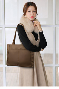 Women's Casual Designer <b>Tote</b> Bag New Trendy Large Capacity Handbag <b>Zip</b> Drawstring Single Handle Nylon Multi-Pocket Portable - Product Image 6