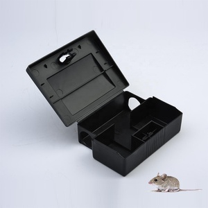 Chambre d'appât double Boîte de piège à rongeurs Station d'appât rectangulaire pour <span class=keywords><strong>souris</strong></span> - Product Image 1