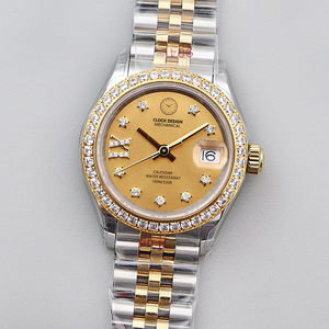 Caja de zafiro de alta calidad 904L Acero inoxidable 28mm 31mm 36mm reloj de pulsera de lujo mecánico automático relojes de mujer con diamante - Product Image 1