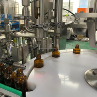 Mesin Pengisian Botol Otomatis untuk Parfum Minyak Atsiri 10-100ml Cairan Tetes Pompa Piston Servo Pengisian dan Penutupan Botol