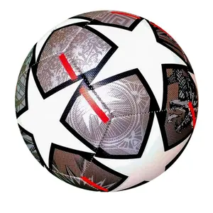 High Quality Gray Professional Soccer Balls Size 5 PU Wear Resistant Outdoor Football Training League Match futbol voetbal