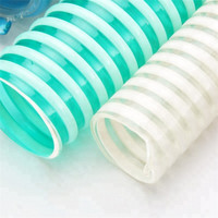 Tuyau d'aspiration d'eau en plastique PVC ondulé, moins cher, robuste, 1 2 3 4 5 6 pouces, Flexible, Anti-pression, en plastique PVC