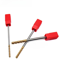 Fraise à queue CNC en acier au tungstène avec revêtement en alliage HRC55, à fond plat, allongée, pour usinage de haute précision