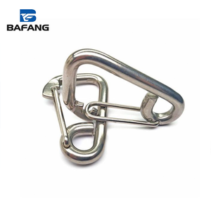 Moschettone a Molla in Acciaio Inox 304 316 per Carichi Pesanti, Gancio a Scatto in Metallo, Moschettone Standard M4-M16 - Product Image 2
