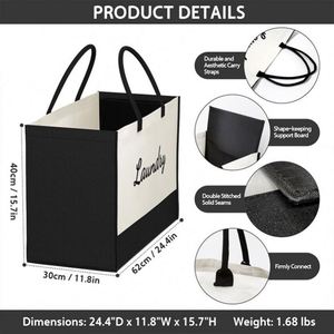 Wholesale Custom <b>Large</b> Capacity Eco-Friendly Beach Canvas Laundry Bags - Product Image 3