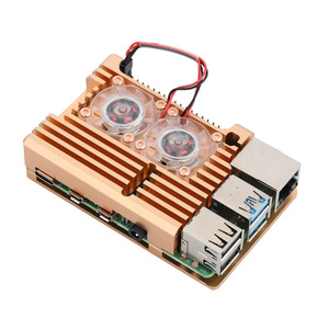 Custodia in Lega di Alluminio per Raspberry Pi <span class=keywords><strong>4</strong></span> di Quarta Generazione, Guscio di Dissipazione del Calore Assemblabile per Raspberry Pi 4B+ - Product Image 3