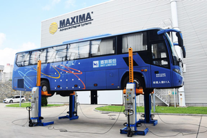 Sollevatore Idraulico <span class=keywords><strong>a</strong></span> 4 Colonne Mobile CE Maxima FC55 per Veicoli, Camion e Autobus - Offerta Speciale - Product Image 2