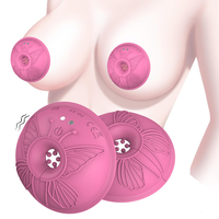 Hochwertiger Silikon-Brustvibrator für Frauen mit Doppelmotor, Nippelsauger-Massagegerät mit Mehreren Vibrationsmodi, Sexspielzeug