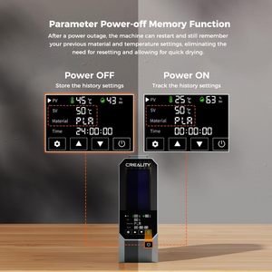เครื่องอบไส้พลาสติก Creality Space Pi ขนาด 1.75 มม. หน้าจอสัมผัส รองรับหลายวัสดุ ที่วางแกนม้วน แห้งเร็ว เทคโนโลยีพลาสติก น้ำหนัก 3.19 ปอนด์ - Product Image 6