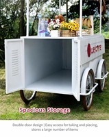 Chariot métallique mobile à 4 roues, remorque de rangement portable, tailles personnalisables, pour marché nocturne, vente de nourriture de rue, promotions en centre commercial, usage intérieur