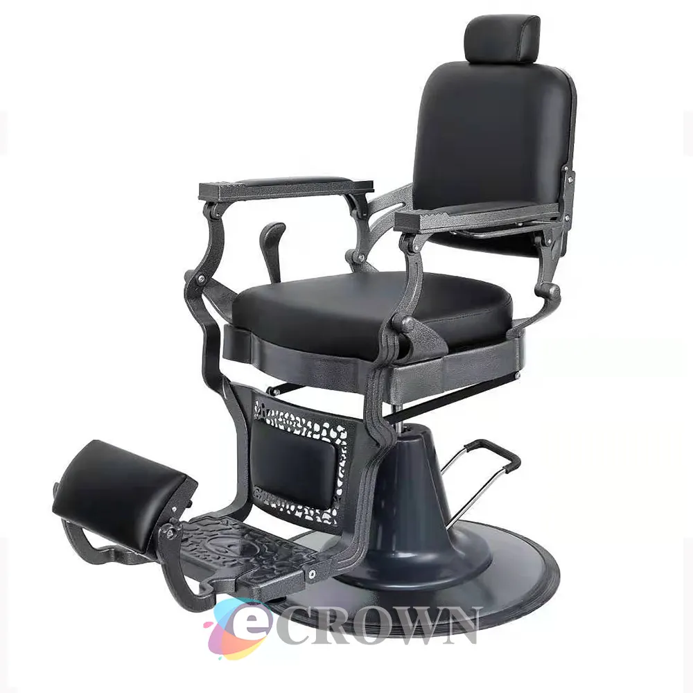 Customize profession unique backrest salon chair barber chair design luxury armchair leather chair